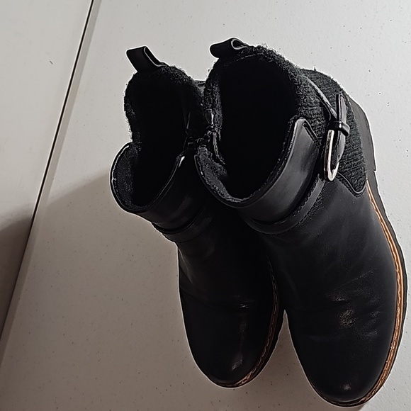 Baretraps Posture + Narice Wedge Chelsea Boots Women's Size 6.5 M Black VGUC - Picture 3 of 11